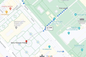 https://www.google.at/maps/dir/48.2062737,16.3637573/Maria-Theresien-Platz,+Burgring,+Wien/@48.2054362,16.3613613,17.26z/data=!4m9!4m8!1m0!1m5!1m1!1s0x476d079088ef6409:0xe526c1419cb0f778!2m2!1d16.3606113!2d48.2045154!3e2?hl=de